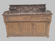 Meuble lavabo en sapin massif