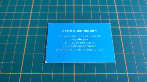 Carte exemption seule jeu - carte,