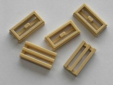 5 x LEGO Tan Grille 2412b /