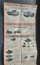 Affiche allemande d'instruction pour panzerjager de 1943, ww2, normandie