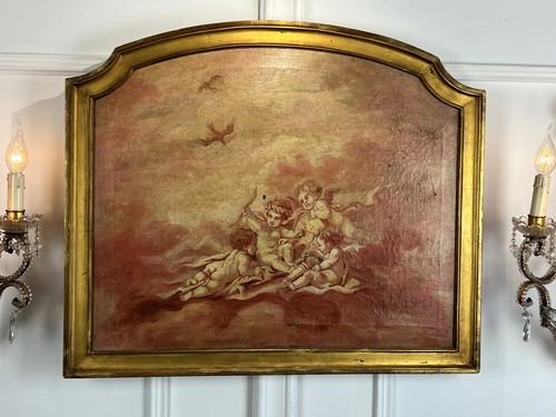 Tableau boiserie dessus - de, /