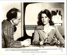 Vintage Original B&W Photo, Director James Bridges and Jane Fonda on Set in "...