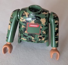 PLAYMOBIL  torse bras  Militaire camouflage  se3  NEUF