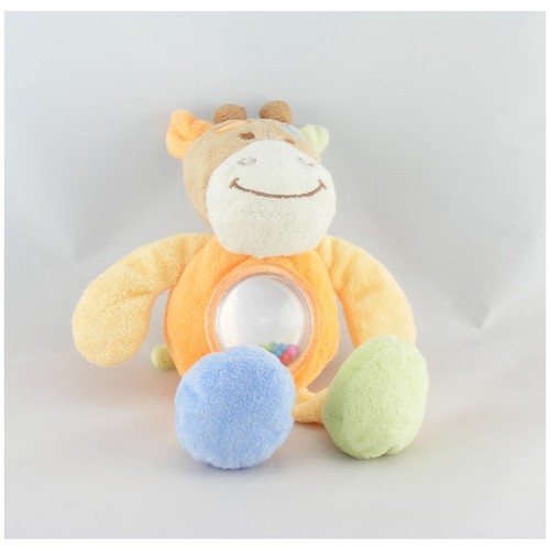 Doudou vache girafe - , orange