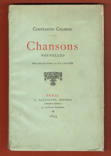 Vélin chansons - ex, n°