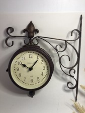 Horloge / Thermomètre Westminster Quartz - Double face style gare