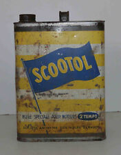 Bidon d'huile vide 5,5 litres Scootol Huile pour moteurs 2 temps