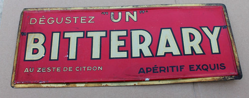 Ancienne tôle publicitaire - tôle,
