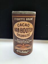 Ancienne Boite Publicitaire " Cacao VAN HOUTEN " Vintage Plusieurs Dispo