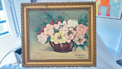 Huile sur toile - , ancienne