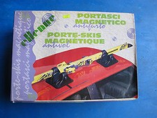 2 Blocs de porte-skis magnétique Ellenne avec antivol à clé pour tous véhicules