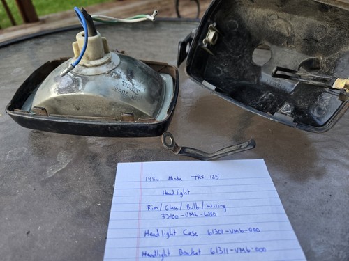 1986 honda trx125 headlight - honda,