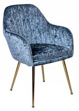 Velours Fauteuil Accoudoirs de