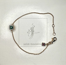 Bracelet Or émeraude et