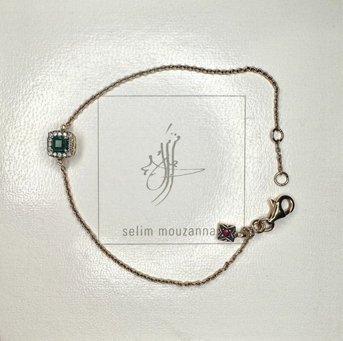 Bracelet émeraude et - bracelet,