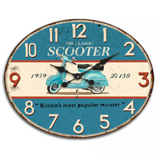 Horloge PIAGGIO, déco scooter VESPA, pendule Dolce Vita Italienne, déco Italie