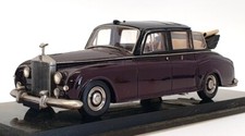 FYP 1/43 Scale FYP24921 - Rolls Royce Phantom V Queen Mother - Claret/Black