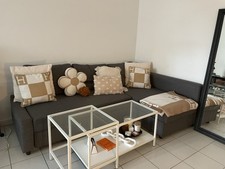 IKEA FRIHETEN Canapé trois places convertible avec espace pour rangement