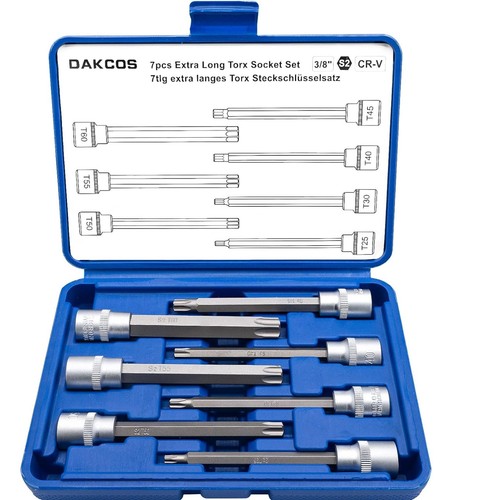 7pc douilles torx longues - 7pc,