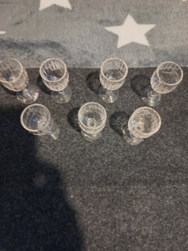 Verres cristal bohème - 6, de