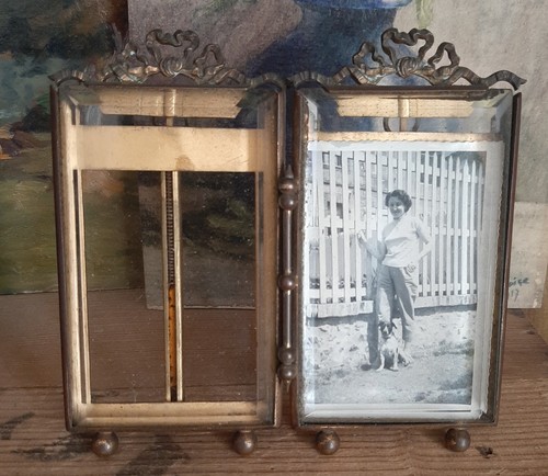 Cadre double photo ancien