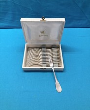 12 fourchettes à escargots ERCUIS modèle VIEUX PARIS métal argenté no CLUNY 14,5