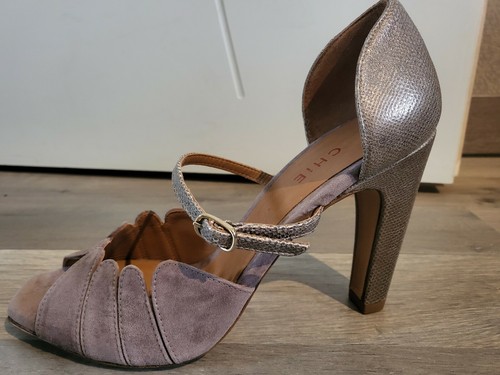 Chie escarpins mauve bronze - chie,