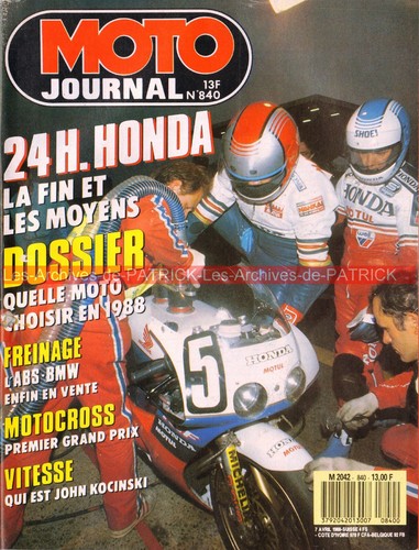 Moto journal 840 bmw abs - moto,
