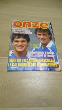 REVUE MAGAZINE ONZE FOOTBALL MONDIAL N°129 SEPTEMBRE 1986 CALENDRIER EURO 88