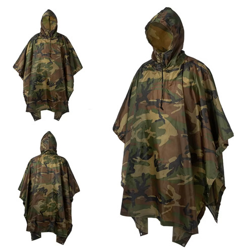 Poncho pluie camo - poncho,