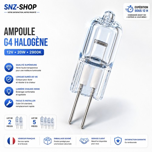 Lot ampoule halogène 20w - ampoule,