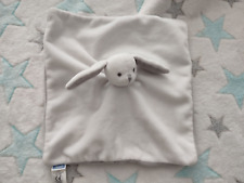 Doudou peluche lapin plat gris
