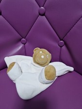 Doudou peluche ours ourson marron clair beige bp prodimpor corps blanc...