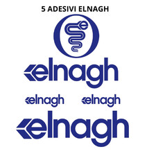 Set 5 Adhésifs Logos Elnagh Logo pour Campeur Caravan Roulotte Vinyle Permanent
