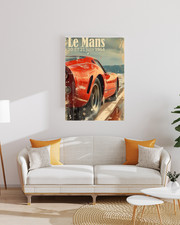 Plaque métallique Le Mans