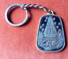Porte-clés Key ring Parent & CORONA R. Moret Paris 11° maison Abeille RUCHE Miel