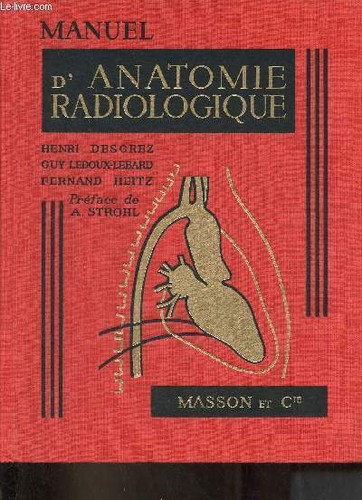 Manuel anatomie radiologique - manuel, d'anatomie
