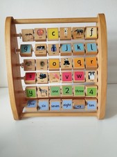 Jouet Éducatif - Abécédaire Anglais - Pupitre En Bois 