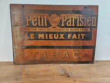 Tôle publicitaire pour le