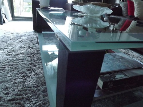 Table salon verre - table, en