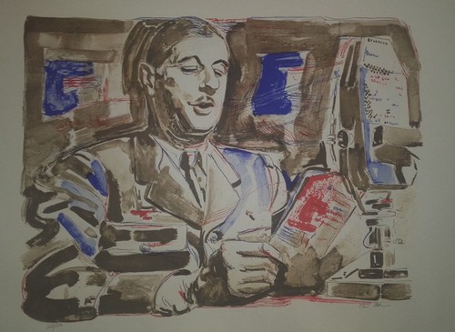Lithographie signée appel - lithographie,