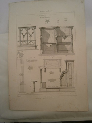 Planche gravure mobilier