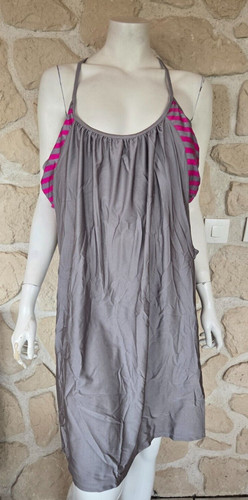 Haut tankini gris rose - de, et