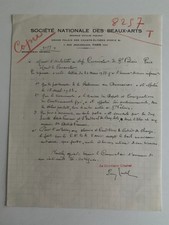 LETTRE DU PEINTRE EUGENE CADEL
