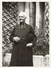 ANCIENNE PHOTOGRAPHIE RELIGIOSA CURÉ EN SOUTANE 1936