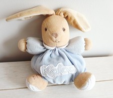 KALOO doudou boule lapin bleu
