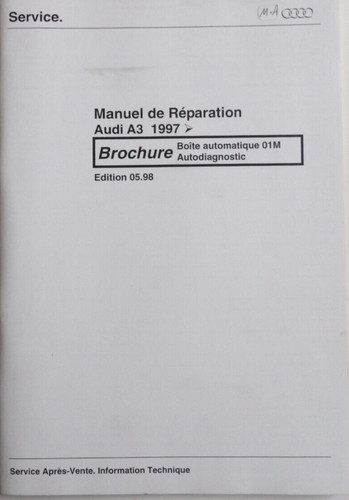 Manuel réparation audi - manuel, de