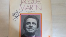 Autographe Dédicace ORIGINAL SIGNED de l'Animateur Télé JACQUES MARTIN sur LP33T