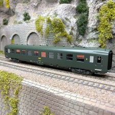 Voiture DEV AO courte, U52, B10, logo encadré jaune, SNCF, Ep. IV - REE VB-393 -