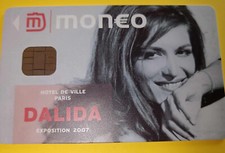COLLECTOR - DALIDA Carte  de paiement MONEO ( neuve) et son support